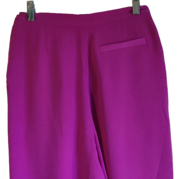 Fleur du Mal Hot Pink Wide Leg High Rise Pants Size 2 - Picture 3 of 9
